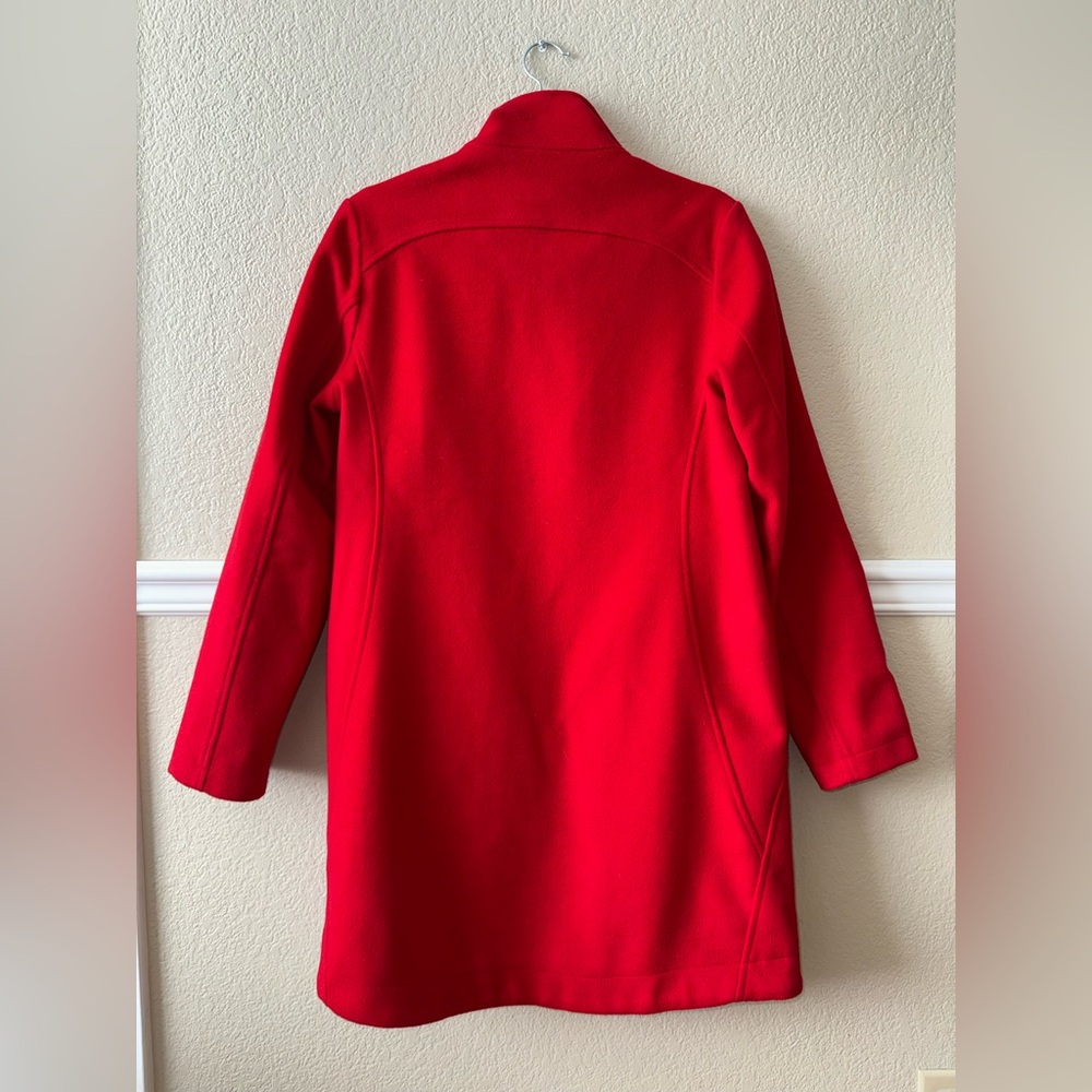 Pendleton Wool Coat Jacket Longline Bright Red Si… - image 5
